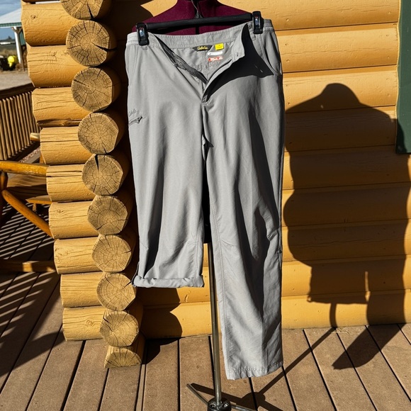 Cabela's  PERFORMANCE Light Gray pants WOMENS,SIZE18,NO FLY ZONE,INSECT DEFENSE - Picture 4 of 11
